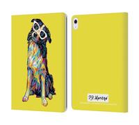 Head Case Designs Officially Licensed P.D. Moreno Border Collie Dogs Leather Wallet Case Compatible With Apple iPad Air 13 2024/2025