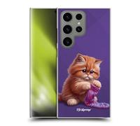 Head Case Designs Officially Licensed P.D. Moreno Colorful Sock Play Cat Artwork Hard Back Case Compatible With Samsung Galaxy S24 Ultra 5G