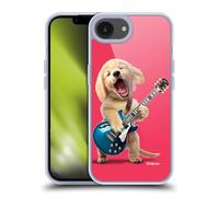 Head Case Designs Officially Licensed P.D. Moreno Golden Retriever Playing Guitar Furry Fun Artwork Gel Case [Military Grade Protection] Compatible with Apple iPhone 16e and Compatible with MagSafe