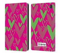Head Case Designs Officially Licensed P.D. Moreno Hearts 1 Patterns Leather Wallet Case Compatible With Amazon Fire 7 2022
