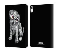 Head Case Designs Officially Licensed P.D. Moreno Labrador Retriever Black And White Dogs Leather Wallet Case Compatible With Apple iPad 10.9 2022/2025