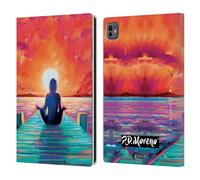 Head Case Designs Officially Licensed P.D. Moreno Lotus Pose In Sunrise Yoga Silhouettes Leather Wallet Case Compatible With Apple iPad Pro 11 M4 2024