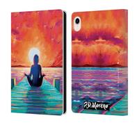 Head Case Designs Officially Licensed P.D. Moreno Lotus Pose In Sunrise Yoga Silhouettes Leather Wallet Case Compatible With Apple iPad mini (2021/2024)