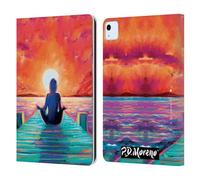 Head Case Designs Officially Licensed P.D. Moreno Lotus Pose In Sunrise Yoga Silhouettes Leather Wallet Case Compatible With Apple iPad Air 11 2020/2022/2024/2025