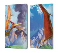 Head Case Designs Officially Licensed P.D. Moreno Pterodactyl Dinosaur Leather Wallet Case Compatible With Apple iPad 10.2 2019/2020/2021