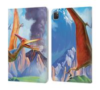 Head Case Designs Officially Licensed P.D. Moreno Pterodactyl Dinosaur Leather Wallet Case Compatible With Apple iPad Pro 11 2020/2021 / 2022