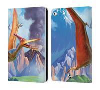 Head Case Designs Officially Licensed P.D. Moreno Pterodactyl Dinosaur Leather Wallet Case Compatible With Apple iPad Air 2 (2014)