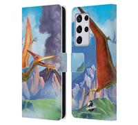 Head Case Designs Officially Licensed P.D. Moreno Pterodactyl Dinosaur Leather Wallet Case Compatible With Samsung Galaxy S21 Ultra 5G