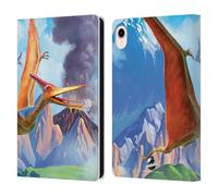 Head Case Designs Officially Licensed P.D. Moreno Pterodactyl Dinosaur Leather Wallet Case Compatible With Apple iPad mini (2021/2024)