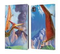 Head Case Designs Officially Licensed P.D. Moreno Pterodactyl Dinosaur Leather Wallet Case Compatible With Apple iPad Pro 11 M4/M5 2024/2025