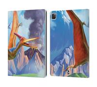 Head Case Designs Officially Licensed P.D. Moreno Pterodactyl Dinosaur Leather Wallet Case Compatible With Apple iPad Pro 12.9 2020/2021/2022