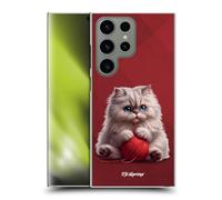 Head Case Designs Officially Licensed P.D. Moreno Red Yarn Play Cat Artwork Hard Back Case Compatible With Samsung Galaxy S24 Ultra 5G