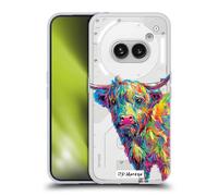 Head Case Designs Officially Licensed P.D. Moreno Reuben The Highland Cow Animals II Gel Case [Military Grade Protection] Compatible With Nothing Phone (2a)