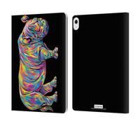Head Case Designs Officially Licensed P.D. Moreno Rhino Animals Leather Wallet Case Compatible With Apple iPad Air 13 2024/2025