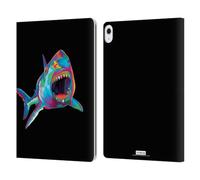 Head Case Designs Officially Licensed P.D. Moreno Shark Assorted Design Leather Wallet Case Compatible With Apple iPad Air 13 2024/2025