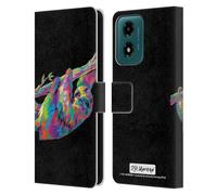 Head Case Designs Officially Licensed P.D. Moreno Sloth Animals Leather Book Wallet Case Cover Compatible With Motorola Moto G04/G04s/G24 4G