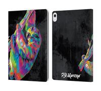 Head Case Designs Officially Licensed P.D. Moreno Sloth Christmas Animal Pop Colors Leather Wallet Case Compatible With Apple iPad Air 13 2024/2025