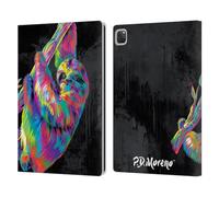 Head Case Designs Officially Licensed P.D. Moreno Sloth Christmas Animal Pop Colors Leather Wallet Case Compatible With Apple iPad Pro 12.9 2020/2021/2022
