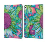Head Case Designs Officially Licensed P.D. Moreno Sunflower Assorted Design Leather Wallet Case Compatible With Apple iPad Air 13 2024/2025