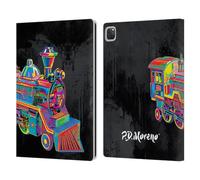Head Case Designs Officially Licensed P.D. Moreno Toy Train Christmas Animal Pop Colors Leather Wallet Case Compatible With Apple iPad Pro 13 M4 2024