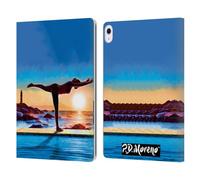 Head Case Designs Officially Licensed P.D. Moreno Warrior III Yoga Silhouettes Leather Wallet Case Compatible With Apple iPad Air 13 2024/2025