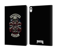 Head Case Designs Officially Licensed Pantera Double Cross Art Leather Wallet Case Compatible With Apple iPad Air 13 2024/2025