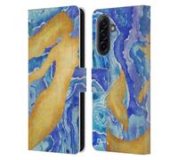 Head Case Designs Officially Licensed Paul Brent Agate Mermaid Coastal Leather Wallet Case Compatible With Samsung Galaxy A17 4G / 5G