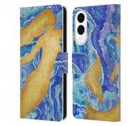 Head Case Designs Officially Licensed Paul Brent Agate Mermaid Coastal Leather Wallet Case Compatible With Samsung Galaxy S25 Edge