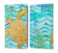 Head Case Designs Officially Licensed Paul Brent Aurora Turtle Coastal Leather Wallet Case Compatible With Apple iPad 9.7 2017 / iPad 9.7 2018