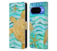 Head Case Designs Officially Licensed Paul Brent Aurora Turtle Coastal Leather Wallet Case Compatible With Google Pixel 10