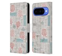 Head Case Designs Officially Licensed Paul Brent Coral Azul Coastal Leather Wallet Case Compatible With Google Pixel 10