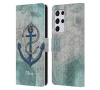 Head Case Designs Officially Licensed Paul Brent Diving Expedition Ocean Leather Wallet Case Compatible With Samsung Galaxy S21 Ultra 5G
