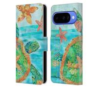 Head Case Designs Officially Licensed Paul Brent Nassau Turtle Coastal Leather Wallet Case Compatible With Google Pixel 10