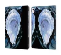 Head Case Designs Officially Licensed Paul Brent Oyster Black Sea Creatures Leather Wallet Case Compatible With Apple iPad Air 13 2024/2025