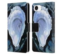 Head Case Designs Officially Licensed Paul Brent Oyster Black Sea Creatures Leather Wallet Case Compatible With Apple iPhone 16e