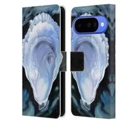 Head Case Designs Officially Licensed Paul Brent Oyster Black Sea Creatures Leather Wallet Case Compatible With Google Pixel 10