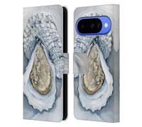 Head Case Designs Officially Licensed Paul Brent Oyster White Sea Creatures Leather Wallet Case Compatible With Google Pixel 10
