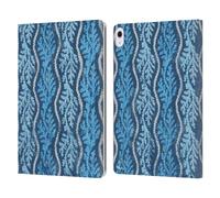 Head Case Designs Officially Licensed Paul Brent Reef Stripes Coastal Leather Wallet Case Compatible With Apple iPad Air 13 2024/2025
