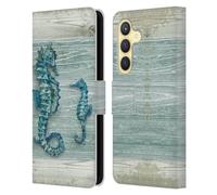 Head Case Designs Officially Licensed Paul Brent Seahorse Sea Creatures Leather Wallet Case Compatible With Samsung Galaxy S24 5G