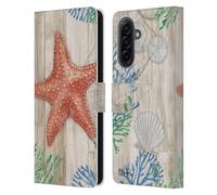 Head Case Designs Officially Licensed Paul Brent Starfish Coastal Leather Wallet Case Compatible With Samsung Galaxy A17 4G / 5G