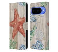 Head Case Designs Officially Licensed Paul Brent Starfish Coastal Leather Wallet Case Compatible With Google Pixel 10