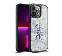 Head Case Designs Officially Licensed Paul Brent Vintage Compass Nautical Gel Armour Case [Military Grade Protection] Compatible With Apple iPhone 13 Pro Max