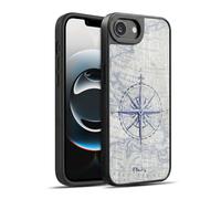 Head Case Designs Officially Licensed Paul Brent Vintage Compass Nautical Gel Armour Case [Military Grade Protection] Compatible With Apple iPhone 16e / iPhone 17e
