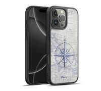 Head Case Designs Officially Licensed Paul Brent Vintage Compass Nautical Gel Armour Case [Military Grade Protection] Compatible With Apple iPhone 16 Pro Max