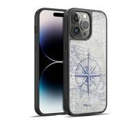 Head Case Designs Officially Licensed Paul Brent Vintage Compass Nautical Gel Armour Case [Military Grade Protection] Compatible With Apple iPhone 14 Pro Max