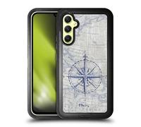 Head Case Designs Officially Licensed Paul Brent Vintage Compass Nautical Ultra-Armoured Shockproof Case [Military Grade Protection] Compatible With Samsung Galaxy A34 5G