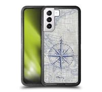 Head Case Designs Officially Licensed Paul Brent Vintage Compass Nautical Ultra-Armoured Shockproof Case [Military Grade Protection] Compatible With Samsung Galaxy S21+ 5G