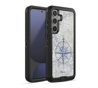 Head Case Designs Officially Licensed Paul Brent Vintage Compass Nautical Ultra-Armoured Shockproof Case [Military Grade Protection] Compatible With Samsung Galaxy S24 FE