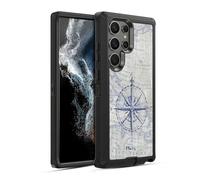 Head Case Designs Officially Licensed Paul Brent Vintage Compass Nautical Ultra-Armoured Shockproof Case [Military Grade Protection] Compatible With Samsung Galaxy S22 Ultra 5G