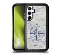 Head Case Designs Officially Licensed Paul Brent Vintage Compass Nautical Ultra-Armoured Shockproof Case [Military Grade Protection] Compatible With Samsung Galaxy A55 5G